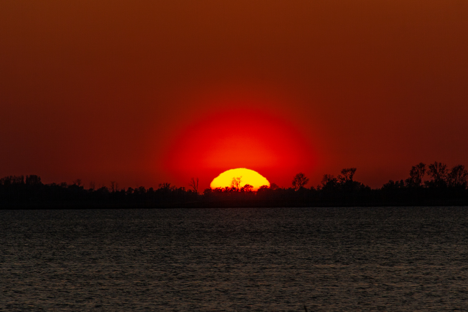 Sonnenuntergang am Barther Bodden