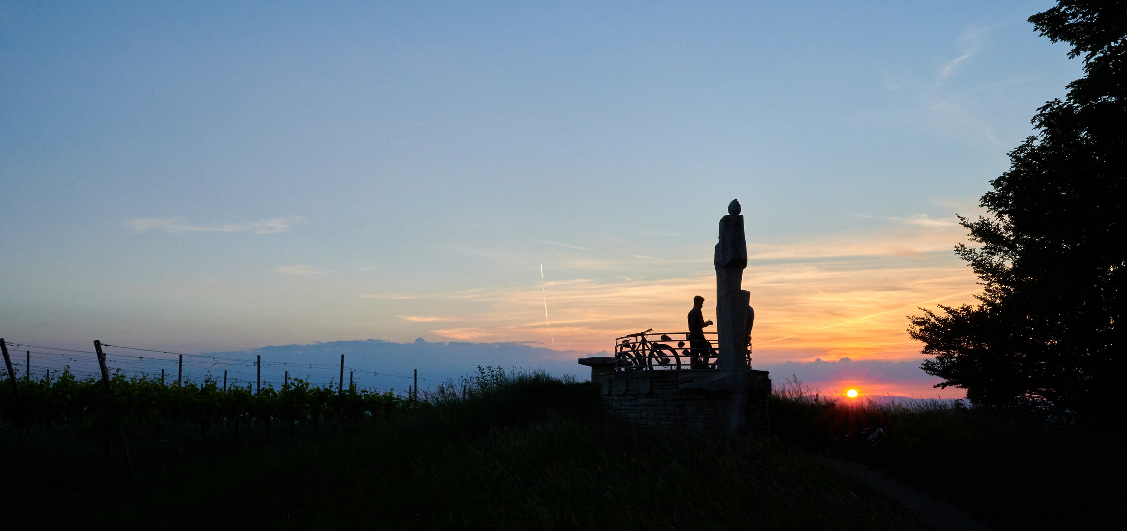 Sonnenuntergang am Batzenberg