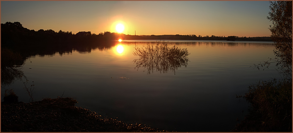 Sonnenuntergang am Bautzener Stausee