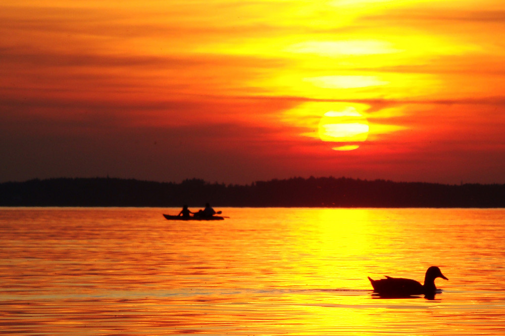 Sonnenuntergang am Bayerischen Meer 2