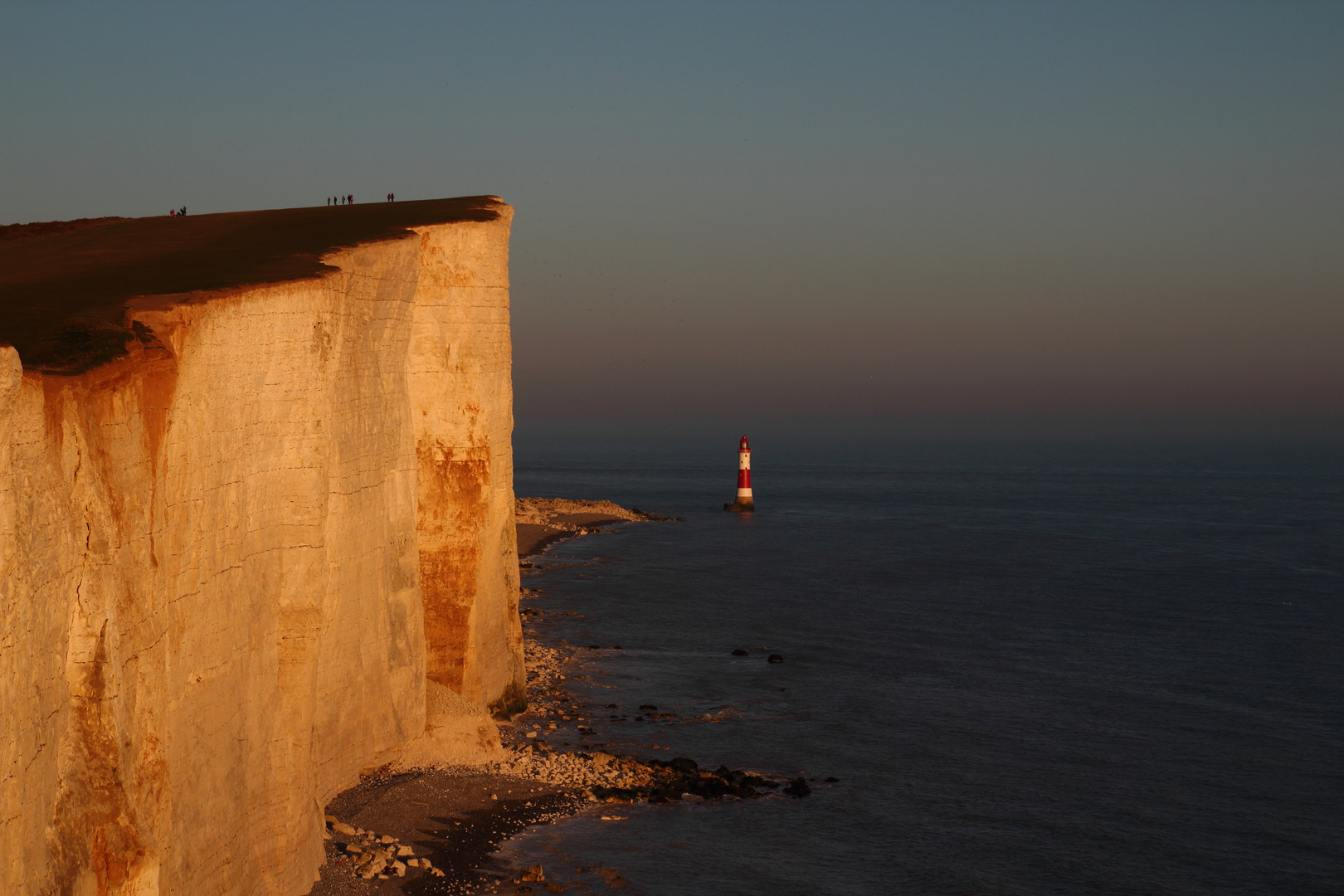 Sonnenuntergang am Beachy Head