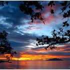 Sonnenuntergang am Beau Vallon, Mahé - Seychellen