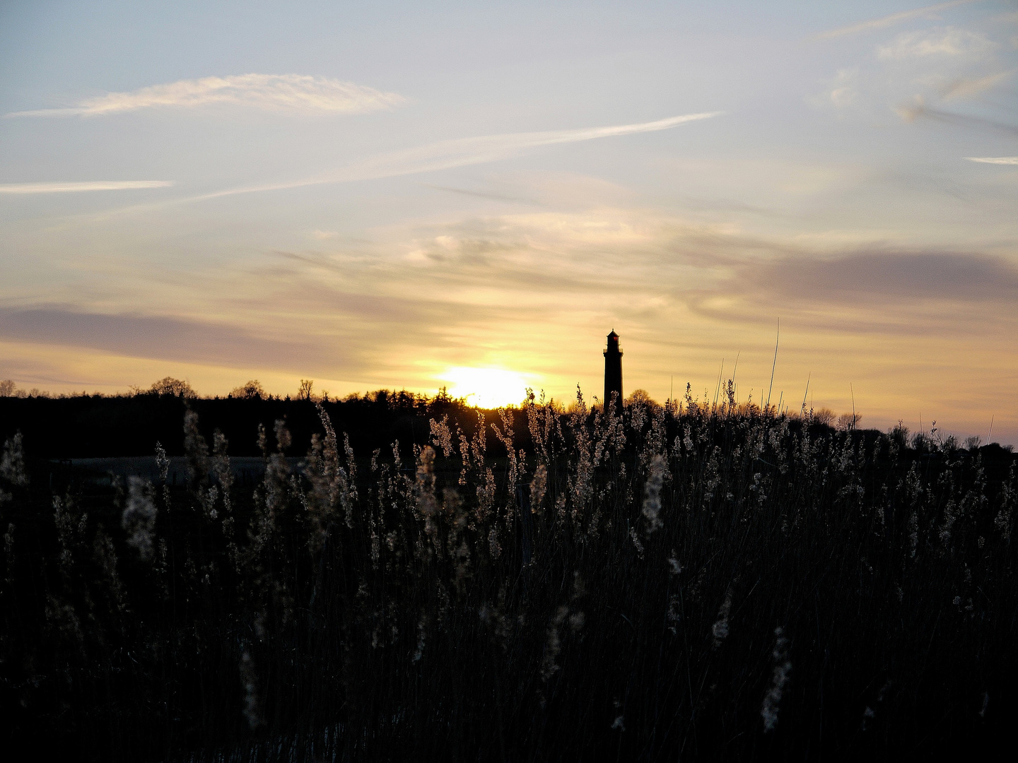 Sonnenuntergang am Behrensdorfer Leuchtturm!