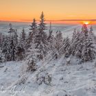 Sonnenuntergang am Berg.