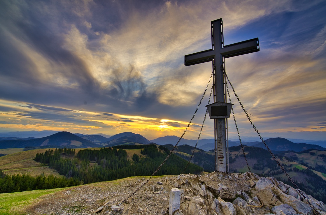 Sonnenuntergang am Berg