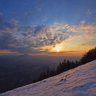 Sonnenuntergang am Berg