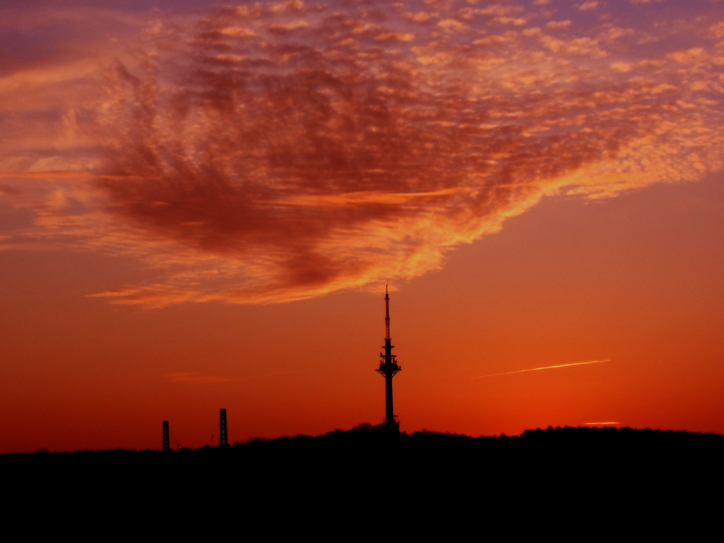 Sonnenuntergang am Berg