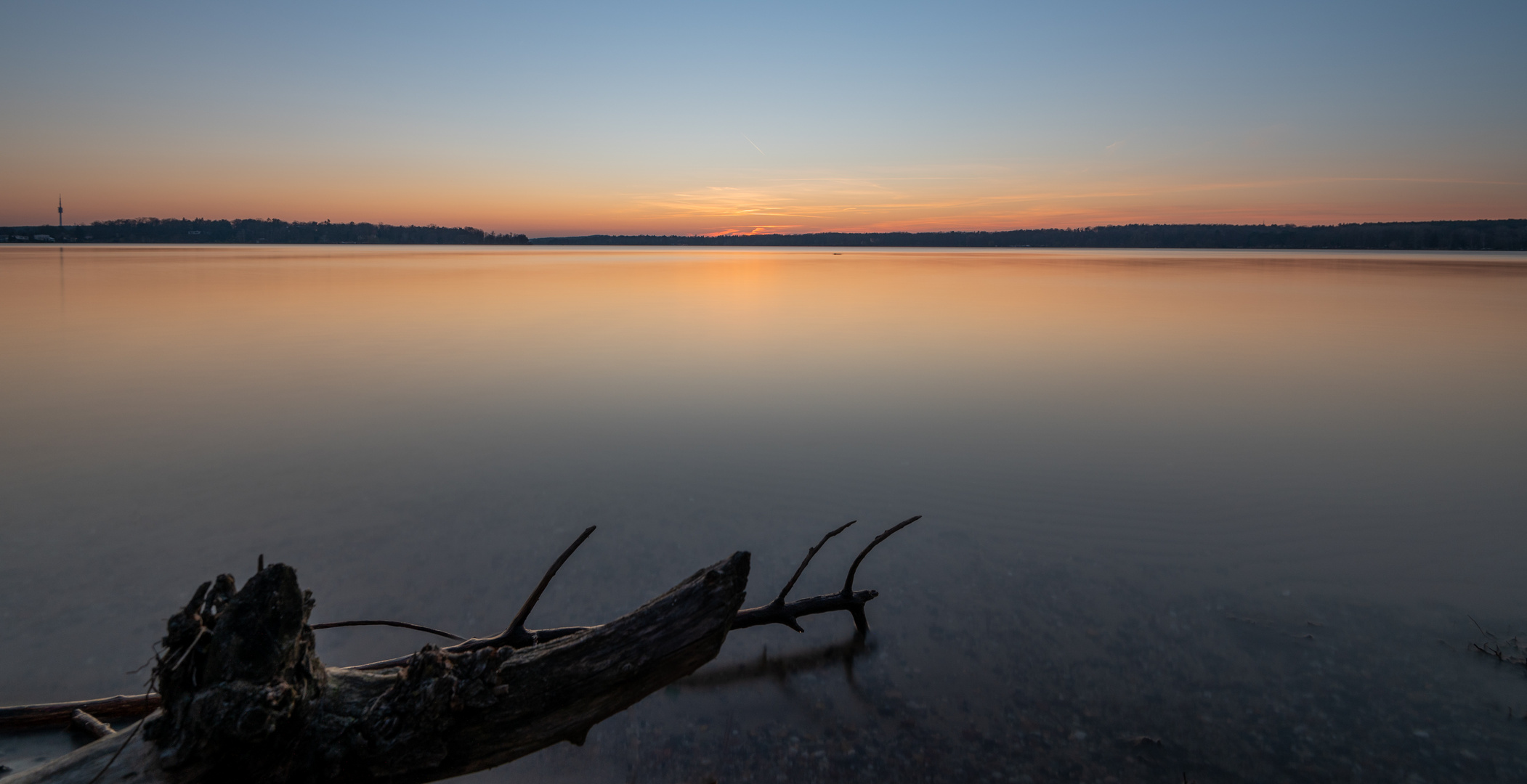 Sonnenuntergang am Berliner Wannsee