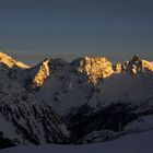 Sonnenuntergang am Berninapass