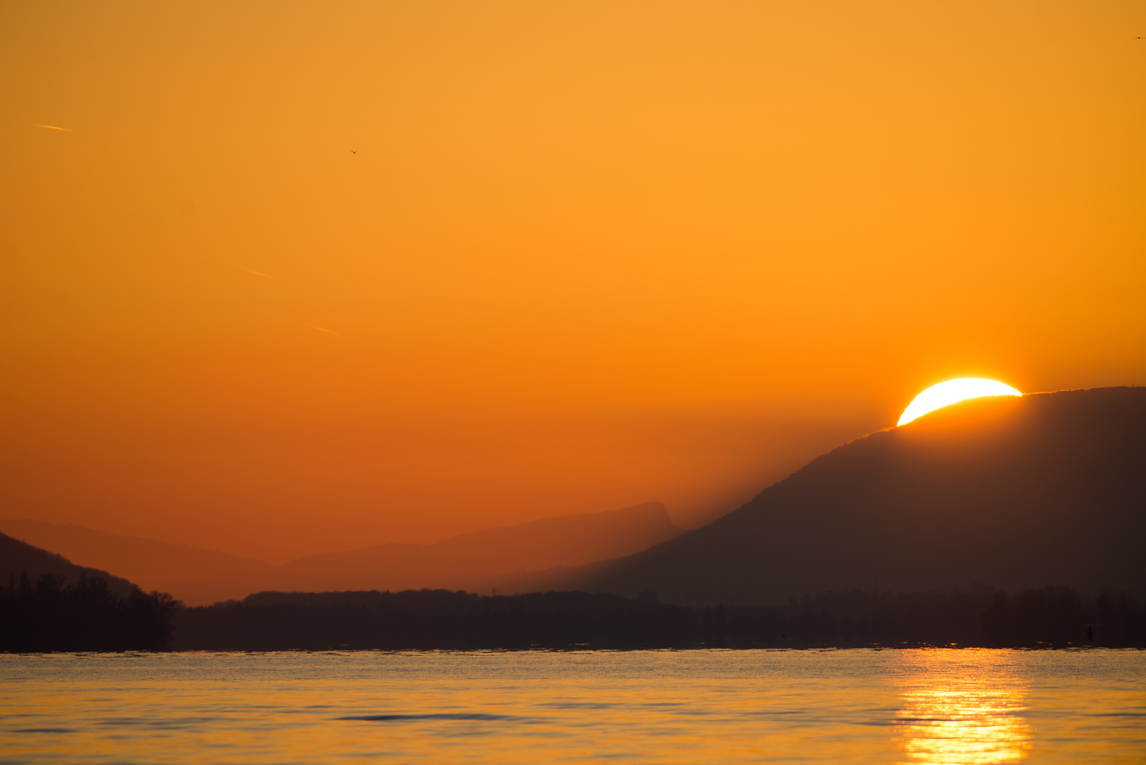 Sonnenuntergang am Bielersee