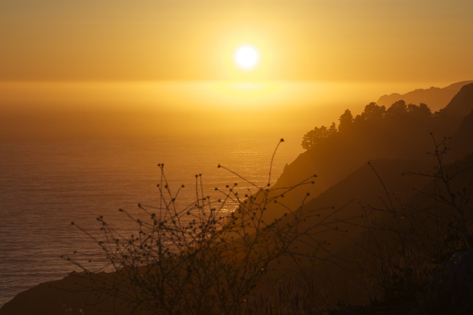 Sonnenuntergang am Big Sur SP