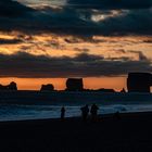 Sonnenuntergang am Black beach