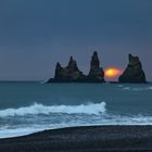 Sonnenuntergang am Black Beach