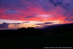 Sonnenuntergang am Bleßberg