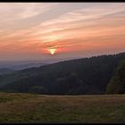 Sonnenuntergang am Blockhaus