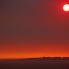 Sonnenuntergang am Bloubergstrand