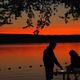 Sonnenuntergang am Blue Lake - unbearbeitet