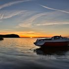 Sonnenuntergang am Bodden