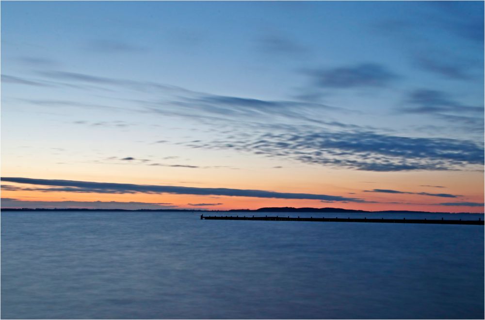 Sonnenuntergang am Bodden