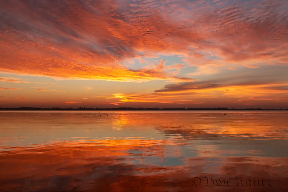 Sonnenuntergang am Bodden