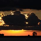 Sonnenuntergang am Bodden bei Zingst