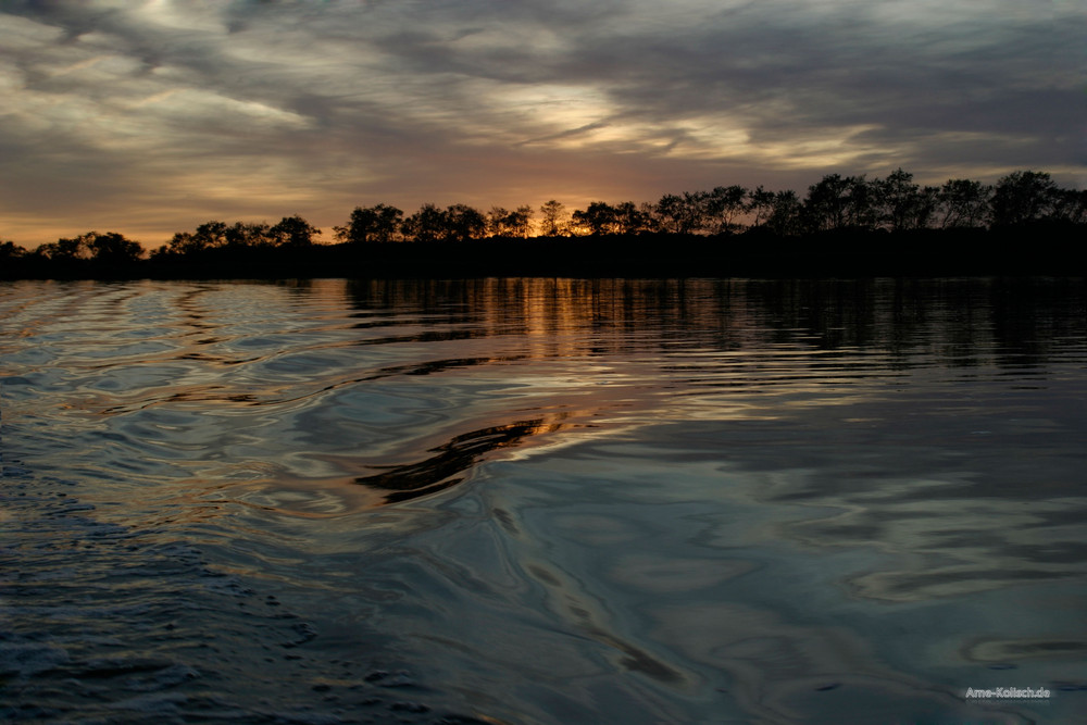 Sonnenuntergang am Bodden (Zingst)