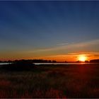 Sonnenuntergang am Bodden/Vorpommern