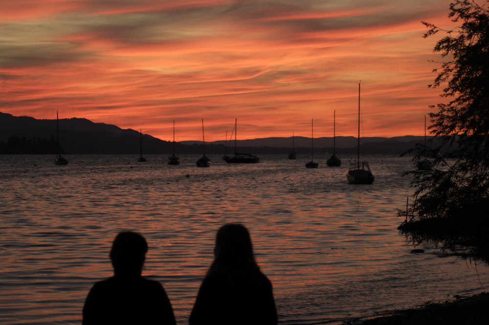 Sonnenuntergang am Bodensee