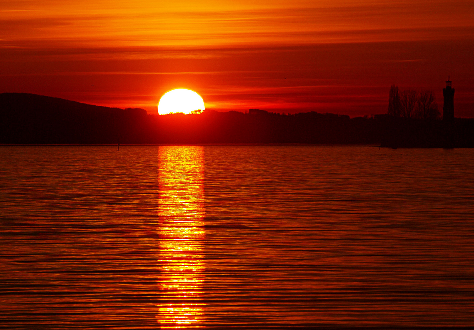 Sonnenuntergang am Bodensee