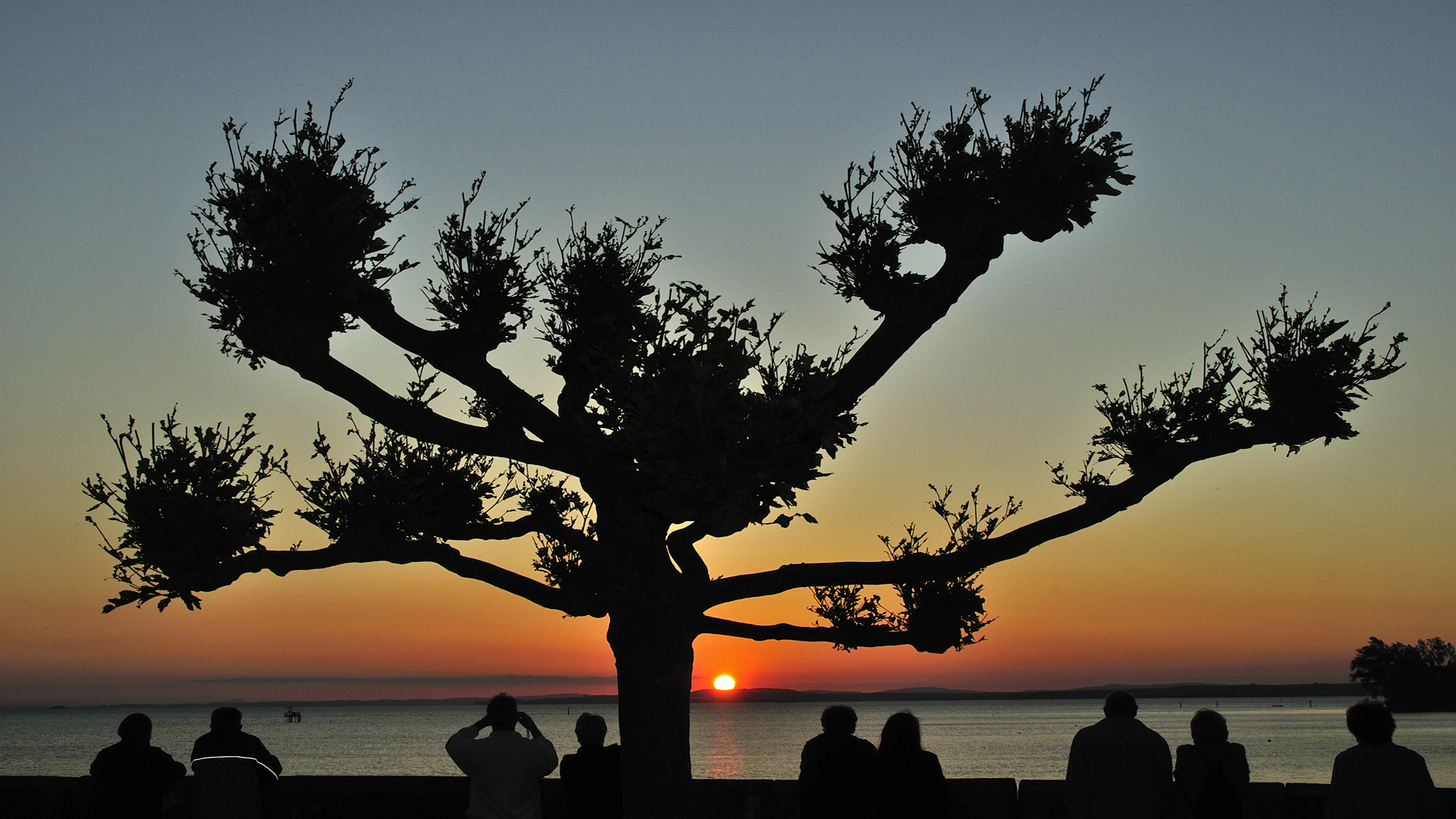 Sonnenuntergang am Bodensee