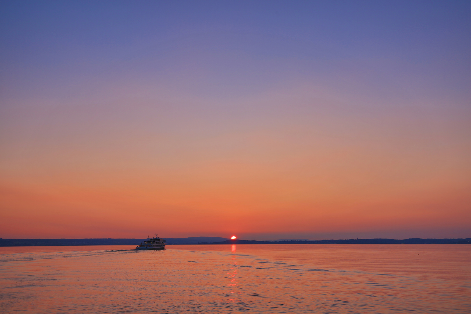 Sonnenuntergang am Bodensee