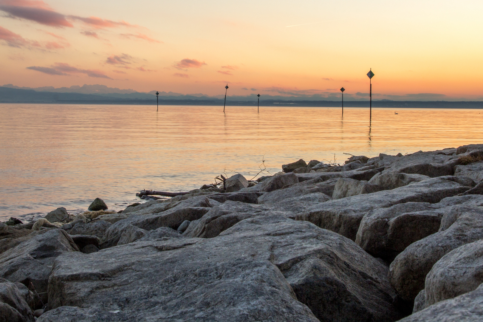 Sonnenuntergang am Bodensee