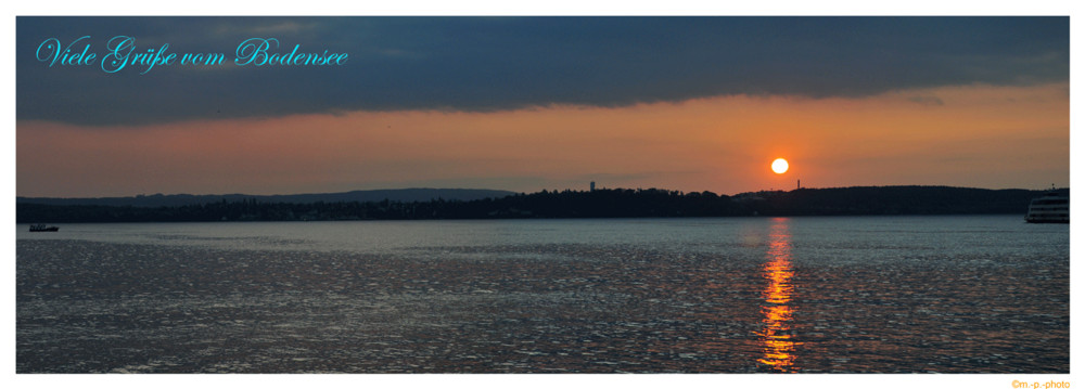 Sonnenuntergang am Bodensee 2009