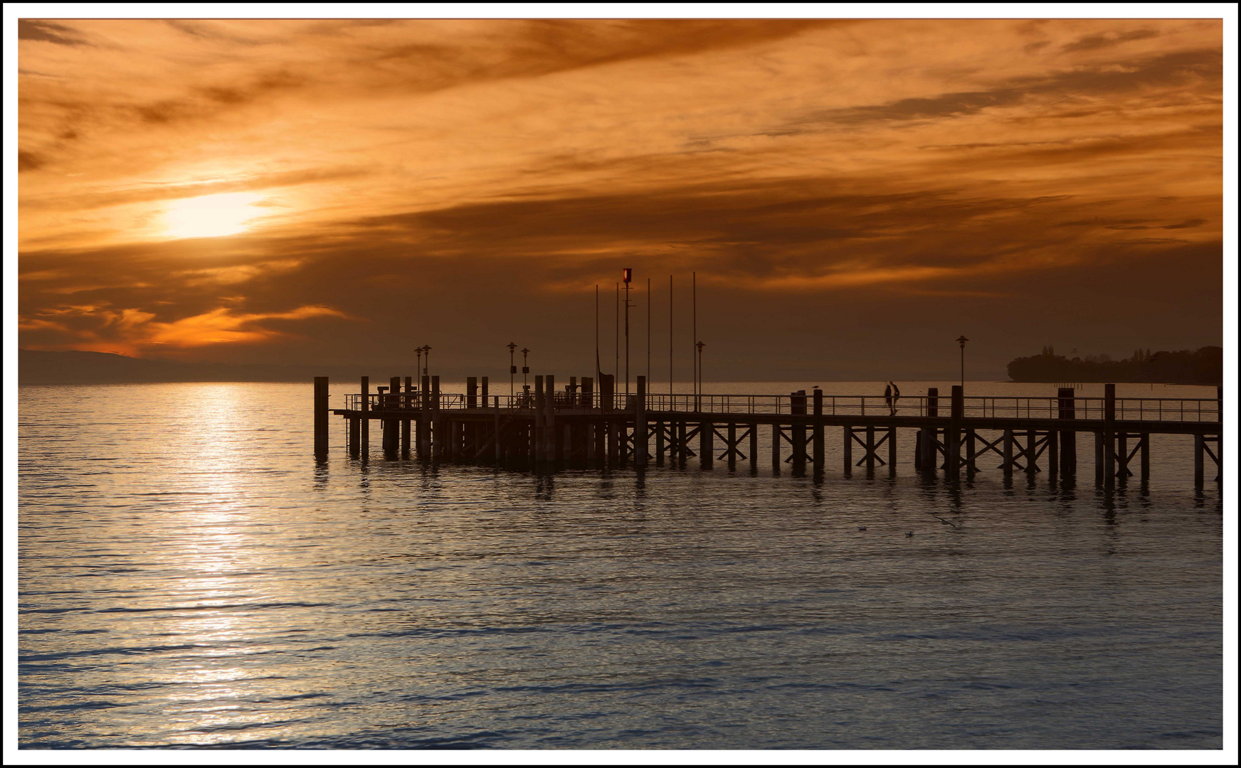 Sonnenuntergang am Bodensee