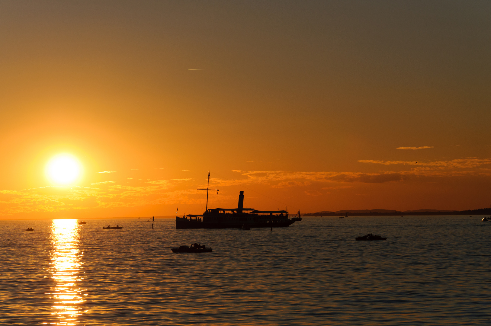 Sonnenuntergang am Bodensee