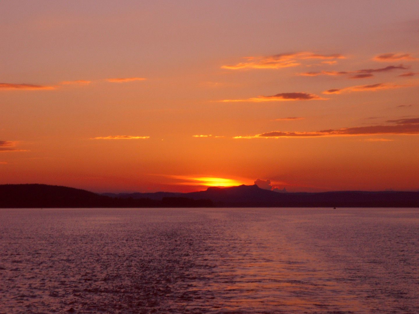 Sonnenuntergang am Bodensee