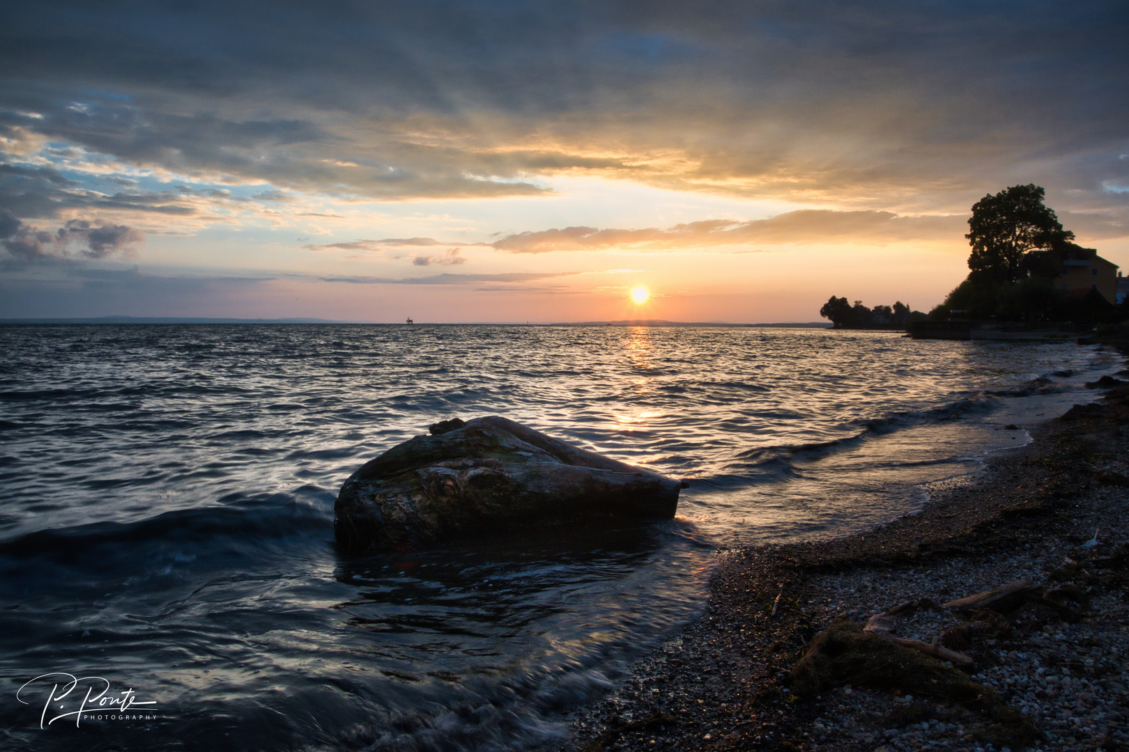 Sonnenuntergang am Bodensee