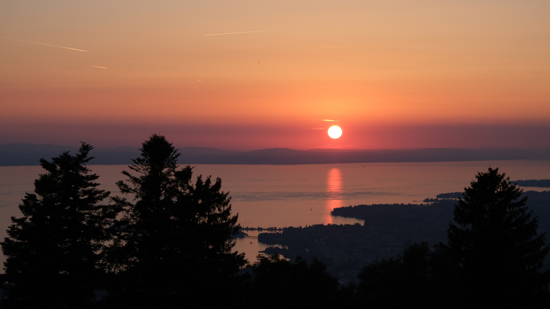 Sonnenuntergang am Bodensee