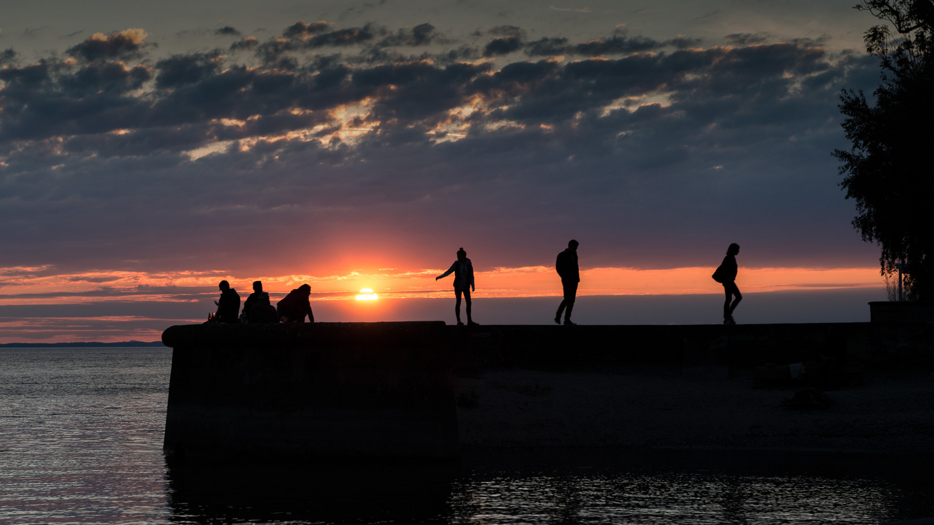 Sonnenuntergang am Bodensee