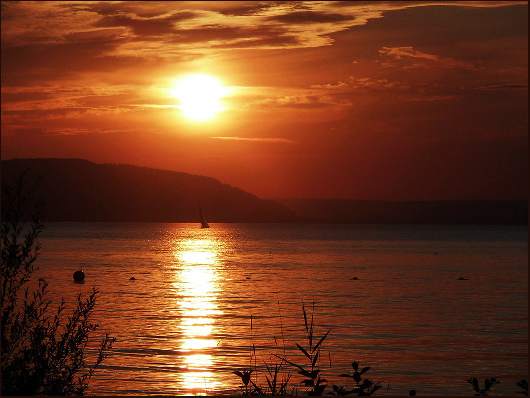 - Sonnenuntergang am Bodensee -