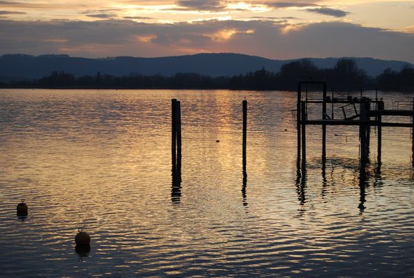 sonnenuntergang am bodensee