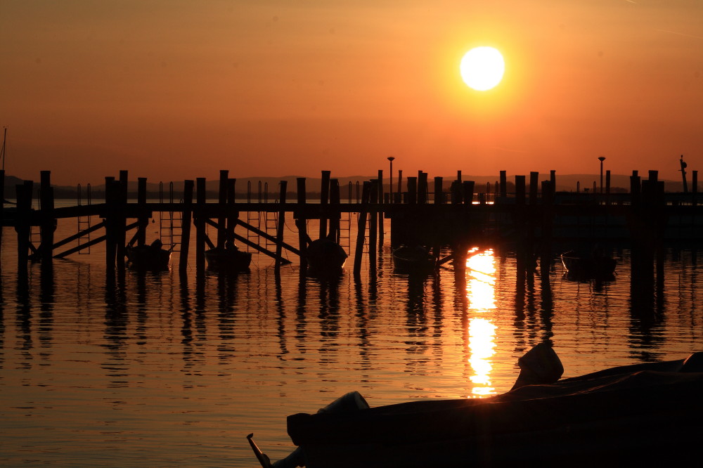 Sonnenuntergang am Bodensee