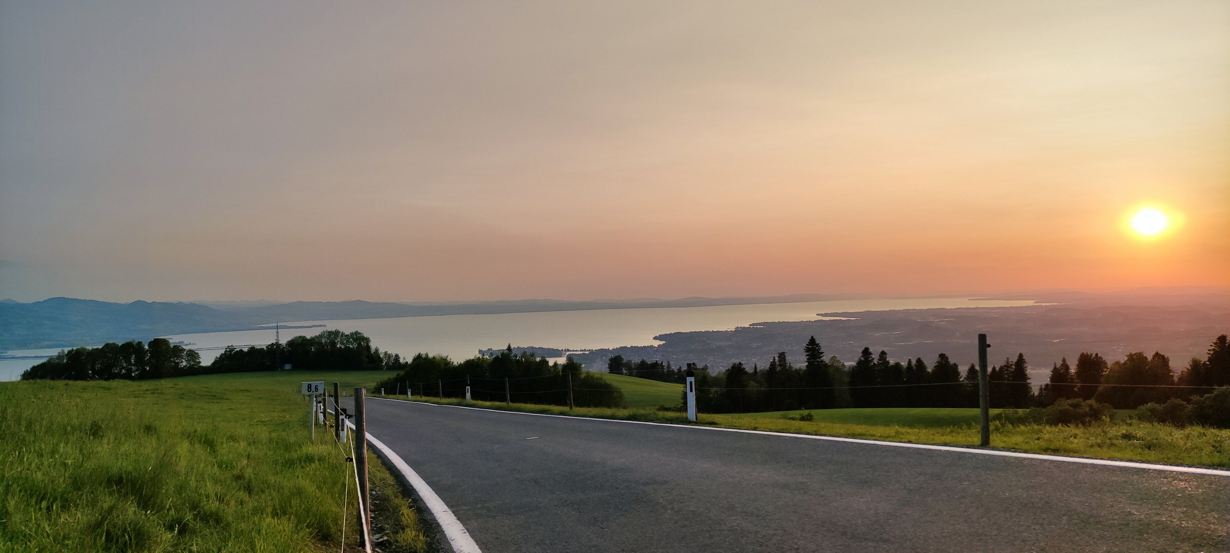 Sonnenuntergang am Bodensee 