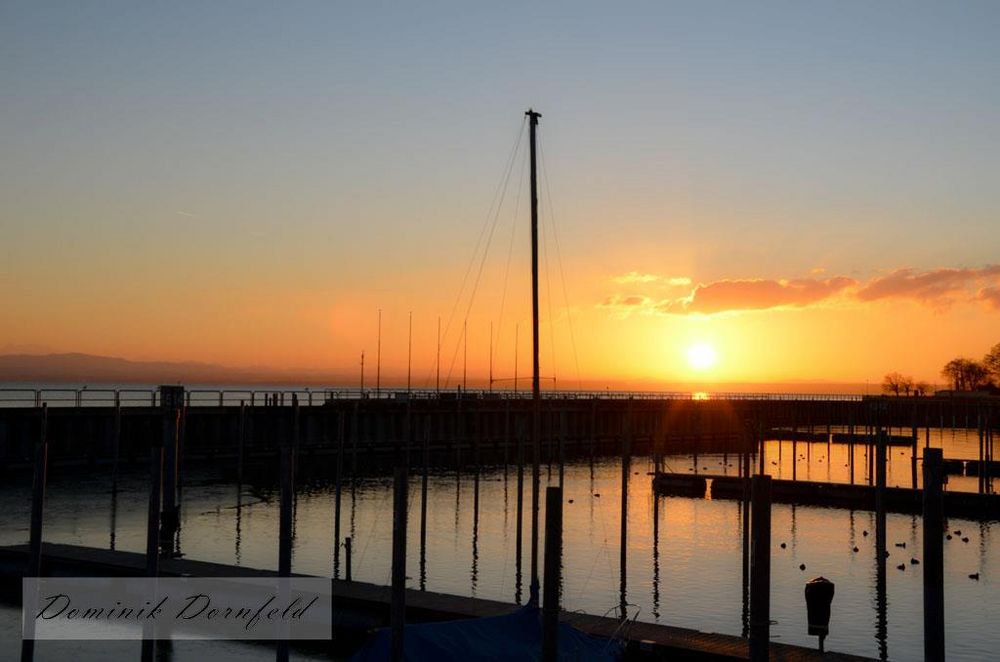 Sonnenuntergang am Bodensee