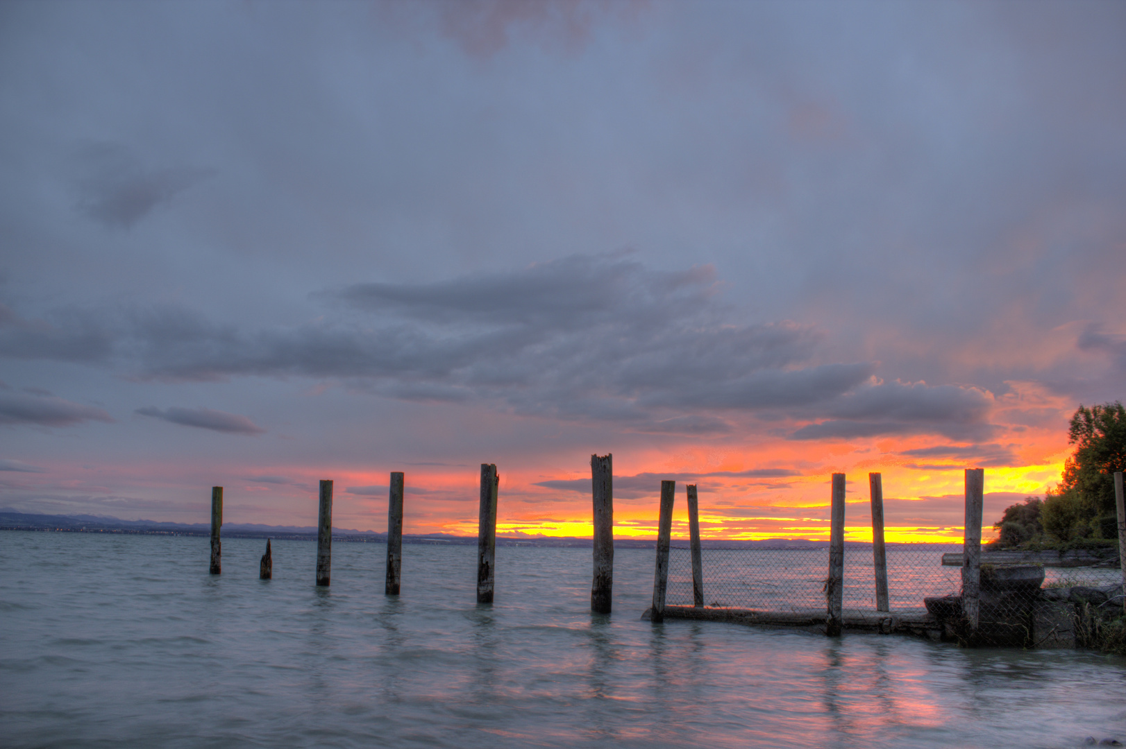 Sonnenuntergang am Bodensee