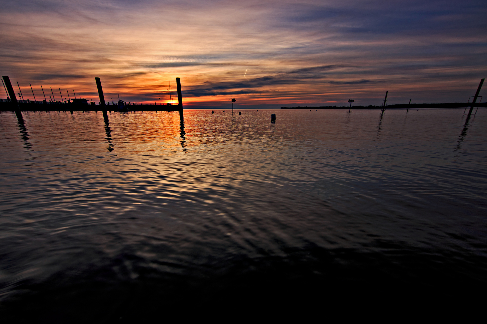 Sonnenuntergang am Bodensee