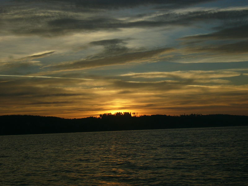 Sonnenuntergang am Bodensee