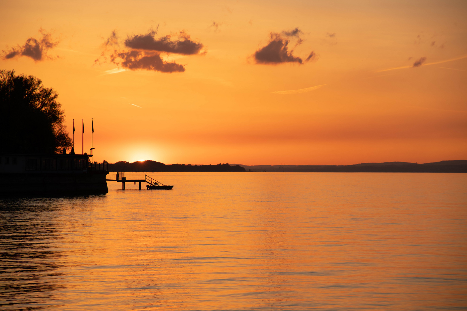 Sonnenuntergang am Bodensee