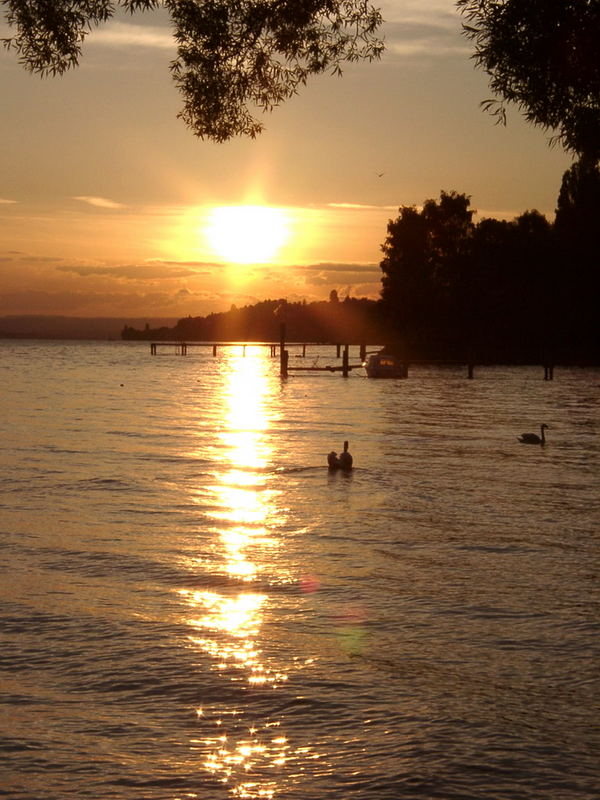 Sonnenuntergang am Bodensee