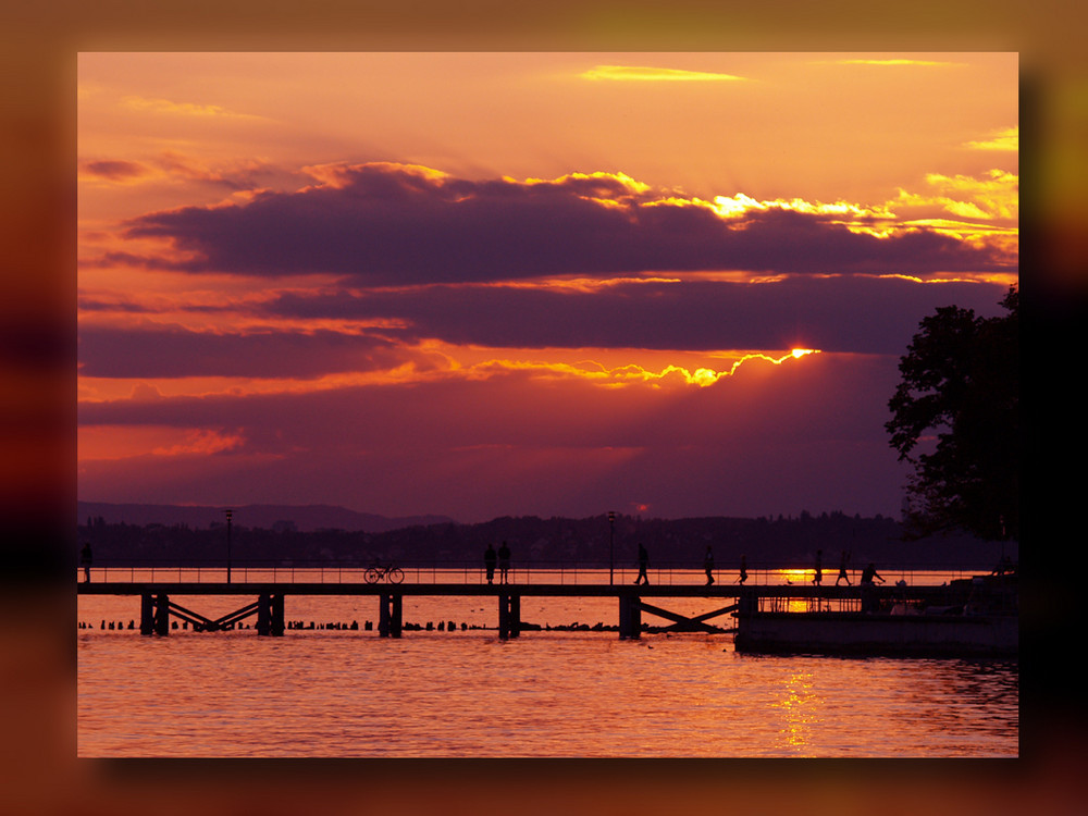 Sonnenuntergang am Bodensee